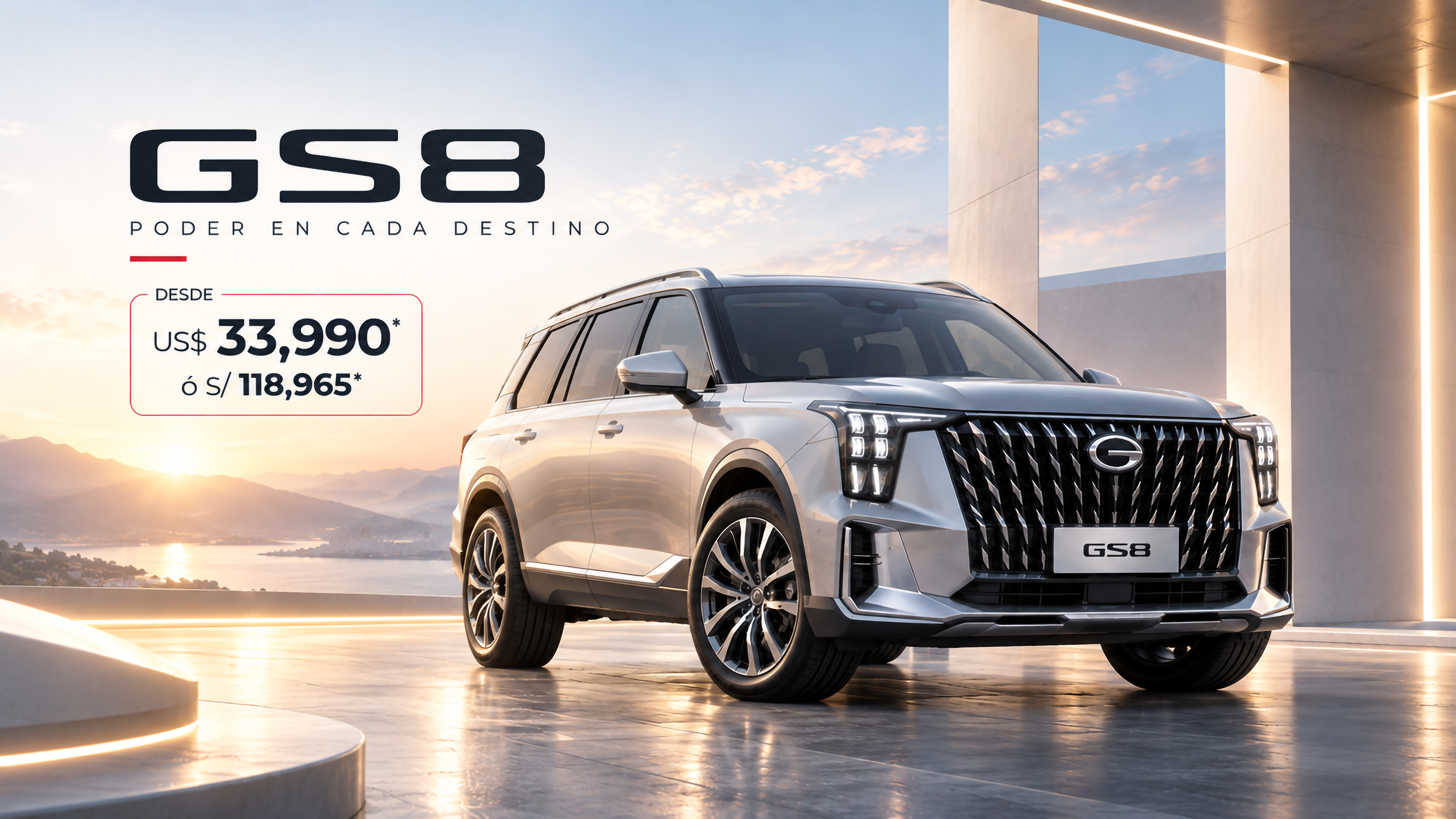 GS8. Diseño exterior en la nueva campaña China Miles.